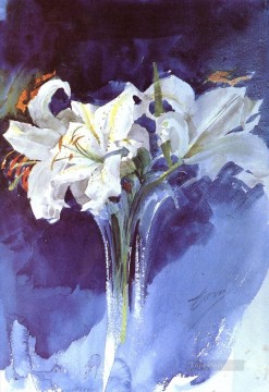 印象派の花 Painting - ヴィタ・リルヨル スウェーデンの第一人者画家 アンダース・ゾーン 印象派の花